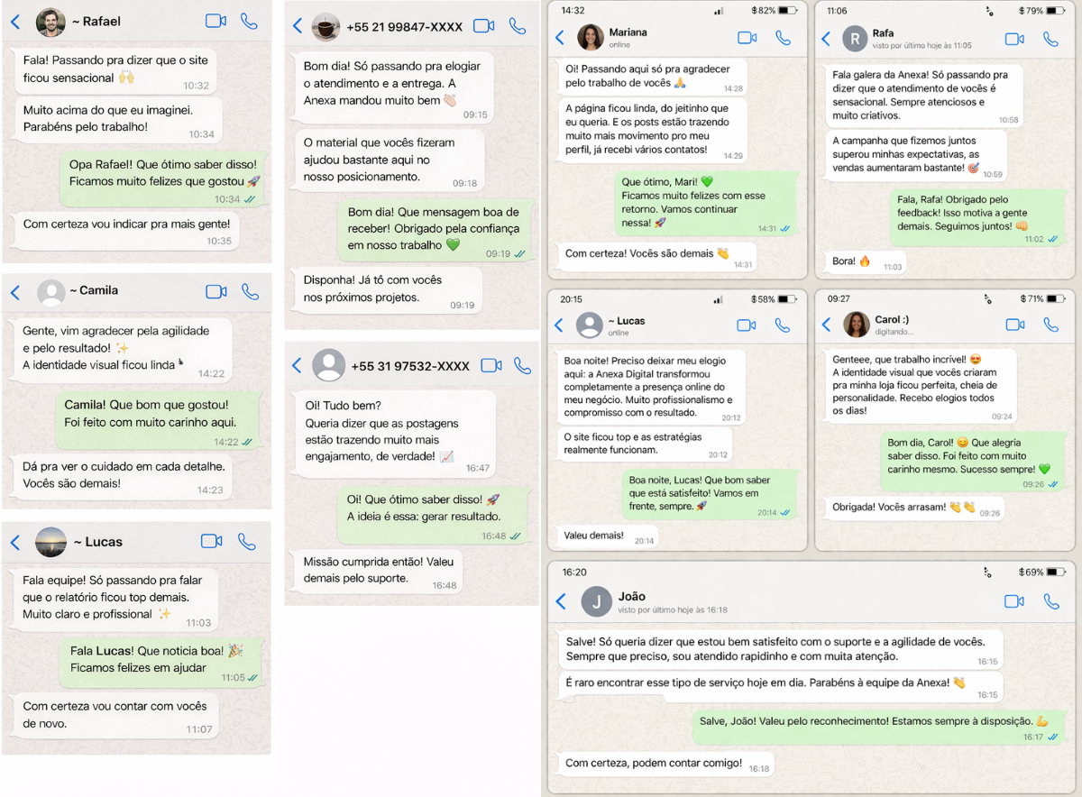 Feedback de clientes Anexa Digital